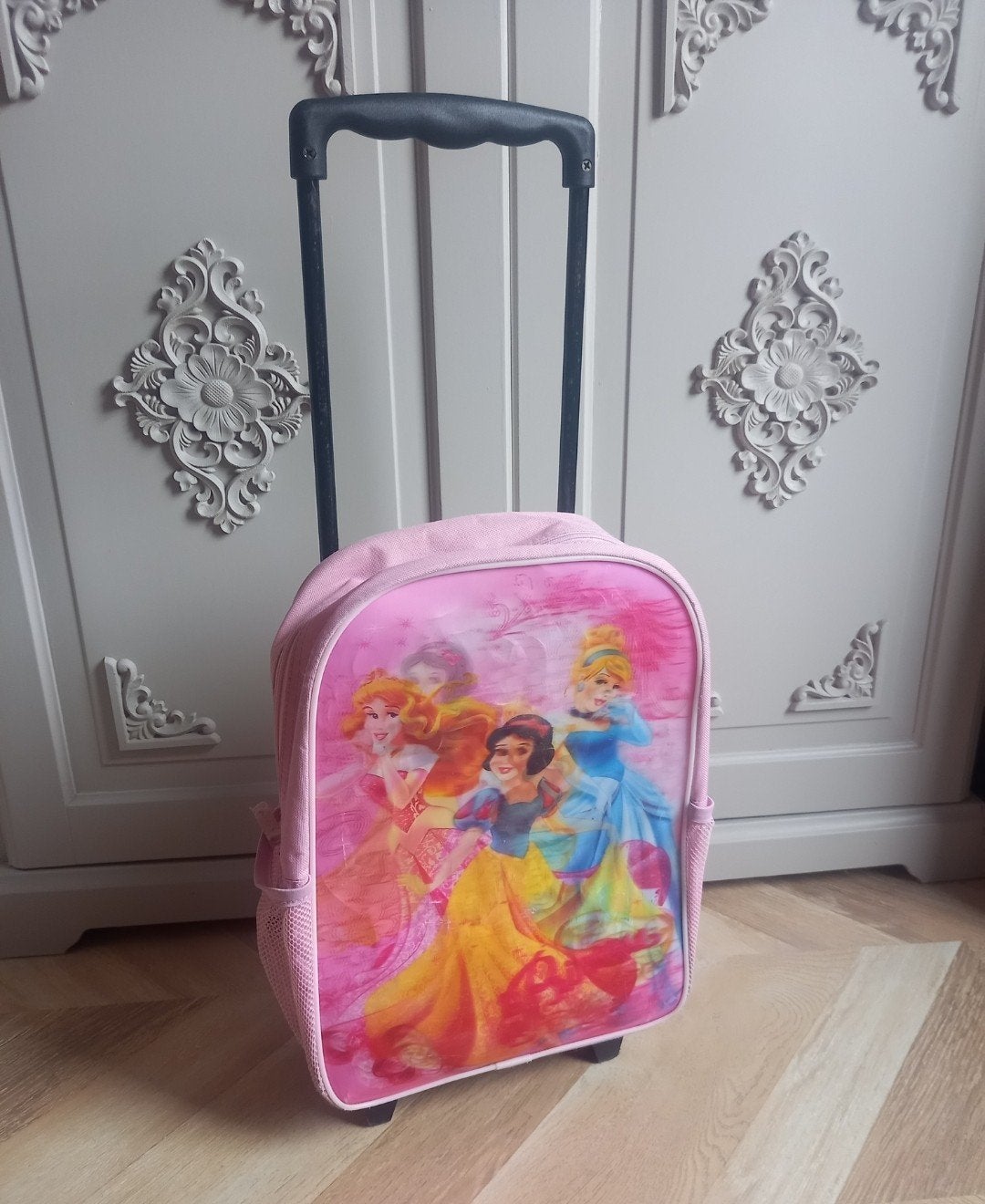 Disney Prinsessen 3D Trolley - Roze Kinderkoffer, Gebruikt, Trolleytas, 17 inch of meer, Trolleyfunctie